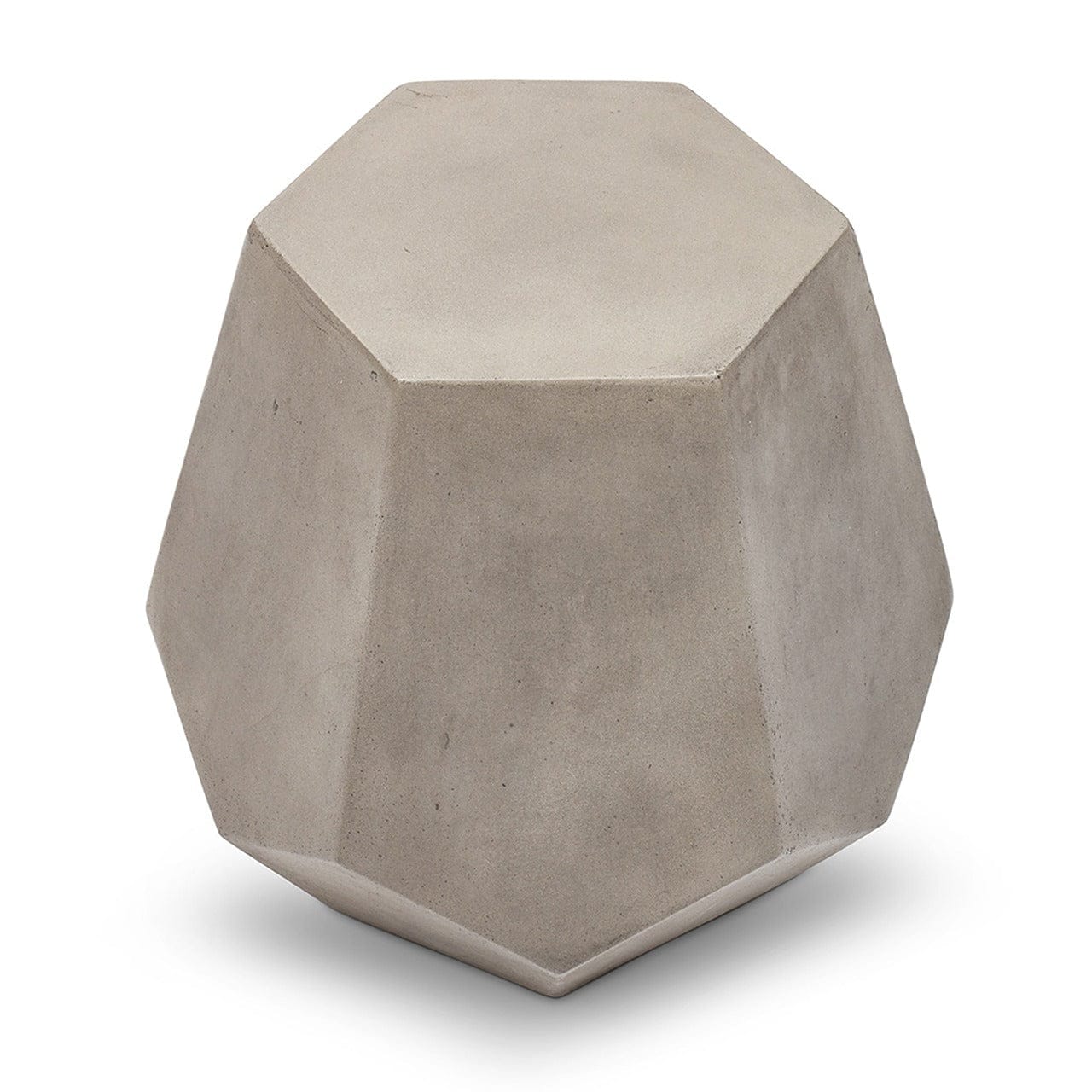 Faceted Side Concrete Table & Stool - Image 4
