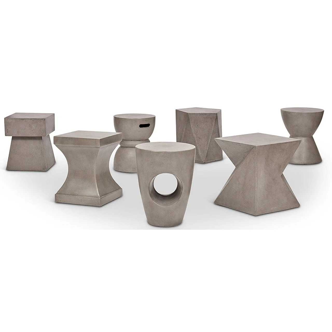 Kelson Concrete Side Table & Stool - Image 5